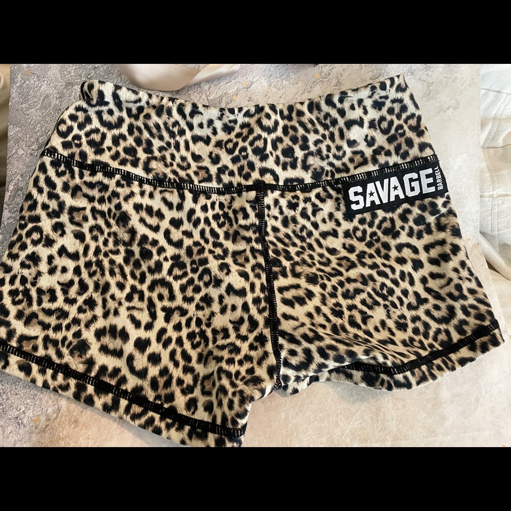 Savage barbell workout shorts